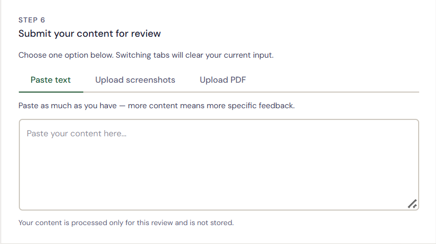 Submit your content for review